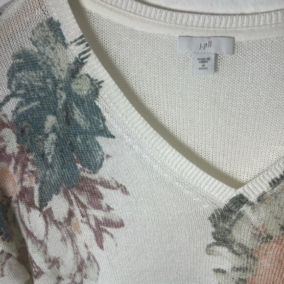 J Jill linen blend sweater size MP medium petite - Picture 2 of 4